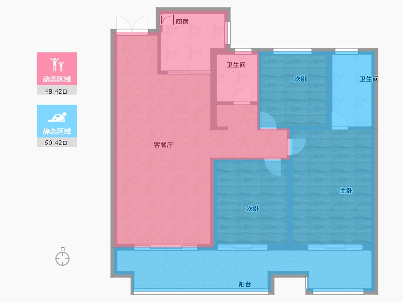 河南省-商丘市-建业十八城7期·天境-98.00-户型库-动静分区