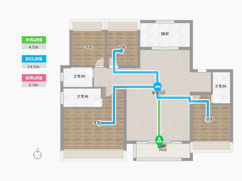 上海-上海市-建发观唐府-143.20-户型库-动静线