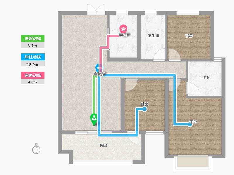 江西省-上饶市-上饶东投南昌城投学仕府-89.62-户型库-动静线