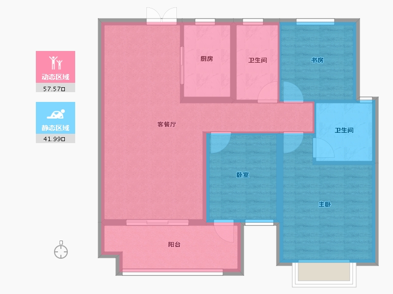 江西省-上饶市-上饶东投南昌城投学仕府-89.62-户型库-动静分区