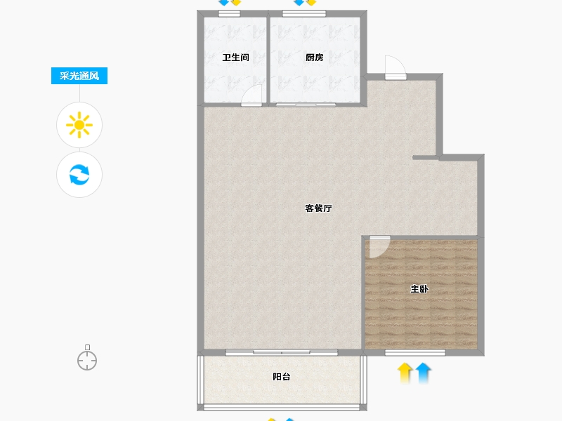 上海-上海市-建发观唐府-127.19-户型库-采光通风