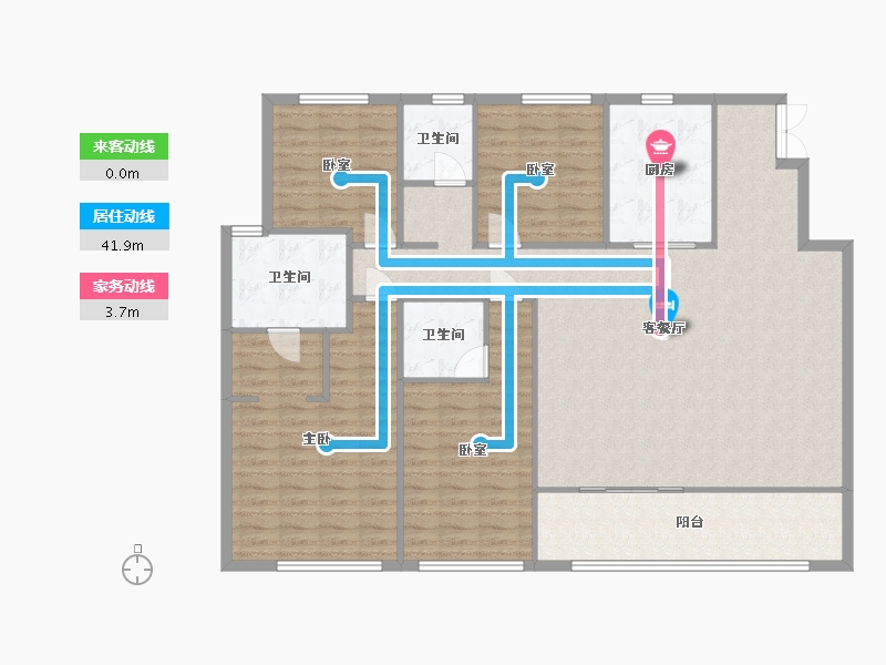 江苏省-苏州市-琴臻雅苑-152.49-户型库-动静线