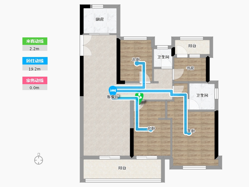 福建省-三明市-冠泰状元里-88.52-户型库-动静线