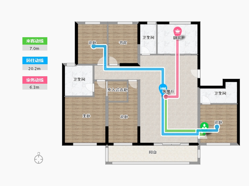 湖北省-孝感市-宇济槐荫天地-154.56-户型库-动静线