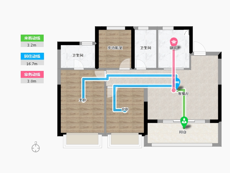 上海-上海市-中建海樾府-78.40-户型库-动静线