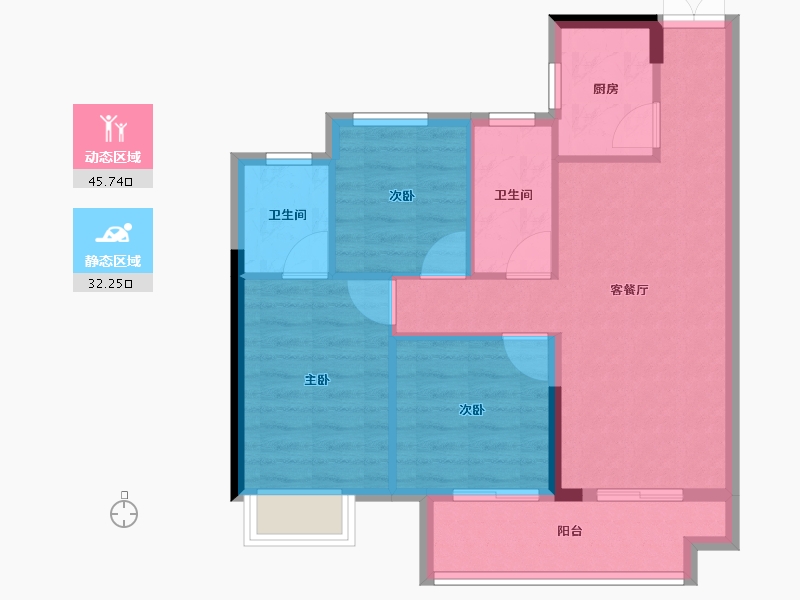 福建省-三明市-冠泰状元里-70.00-户型库-动静分区