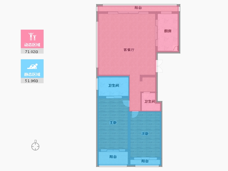 上海-上海市-东方悦澜-111.20-户型库-动静分区