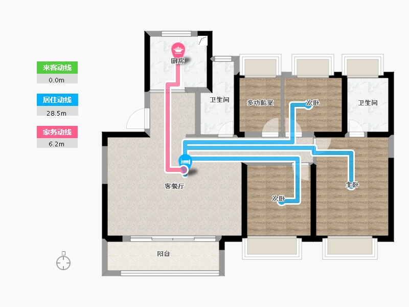 上海-上海市-中建海樾府-100.01-户型库-动静线