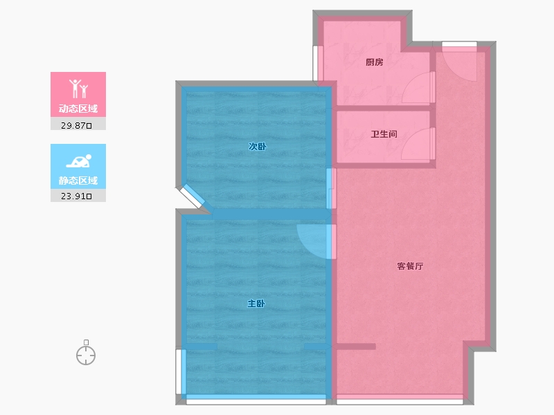 北京-北京市-北街家园(八区)-47.35-户型库-动静分区