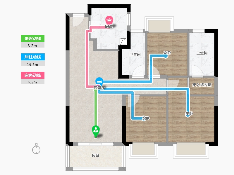 上海-上海市-中建玖海云天-79.86-户型库-动静线