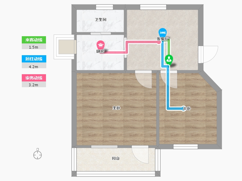 福建省-厦门市-振兴新村-43.40-户型库-动静线