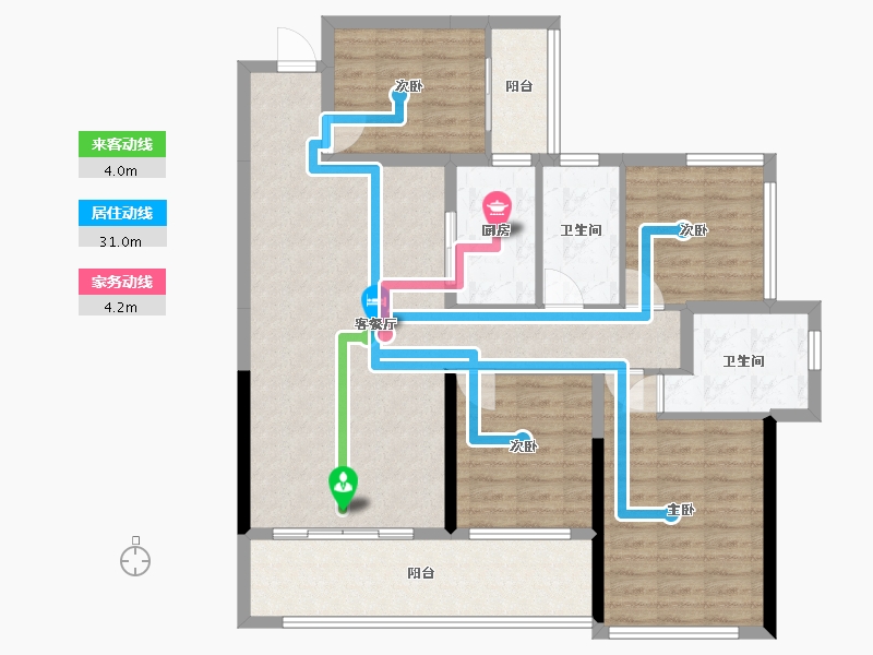 广西壮族自治区-河池市-都安天润城-97.00-户型库-动静线