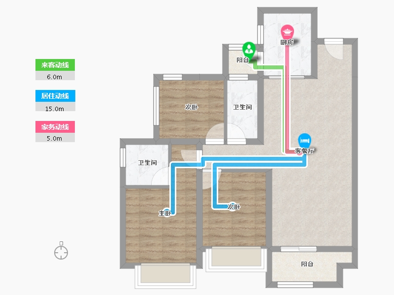 山东省-济南市-昌建·君悦府-73.90-户型库-动静线