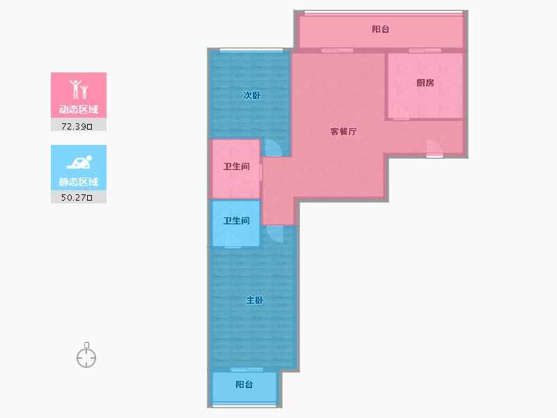 北京-北京市-新怡家园-111.75-户型库-动静分区