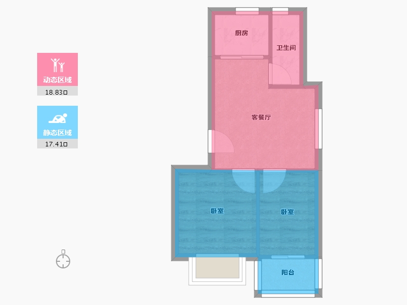 江苏省-南京市-仙居雅苑-32.00-户型库-动静分区