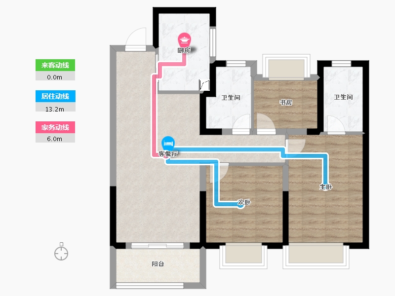 上海-上海市-中铁湖光逸景-79.20-户型库-动静线