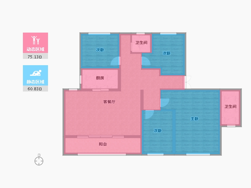 山西省-临汾市-功名·理想城-121.60-户型库-动静分区