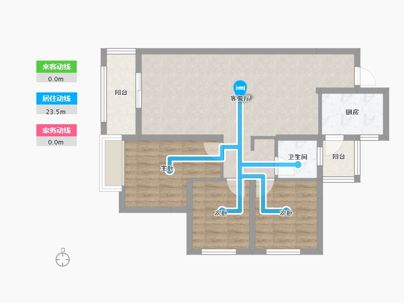 山东省-济南市-昌建·君悦府-72.36-户型库-动静线