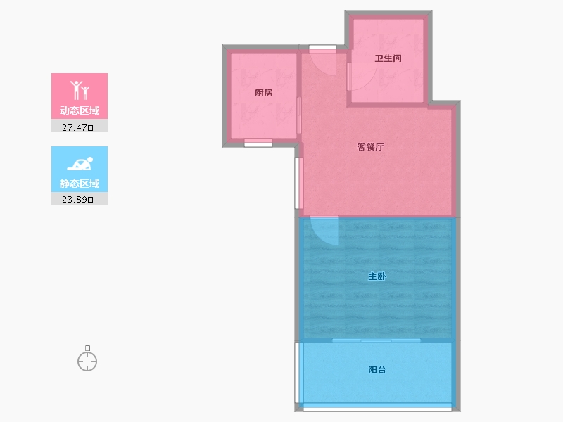 浙江省-杭州市-小河佳苑-南区-45.48-户型库-动静分区