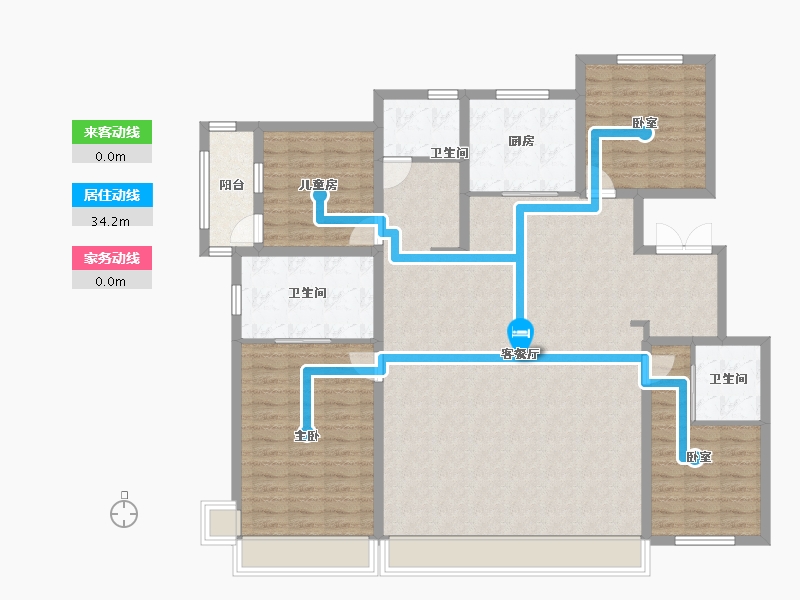 北京-北京市-中建·上源府-146.14-户型库-动静线