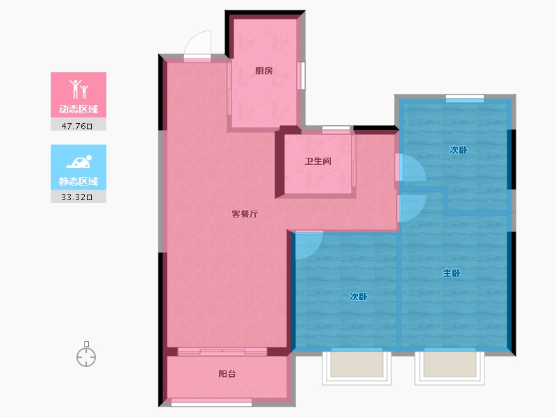 江苏省-南京市-金陵星图-72.74-户型库-动静分区