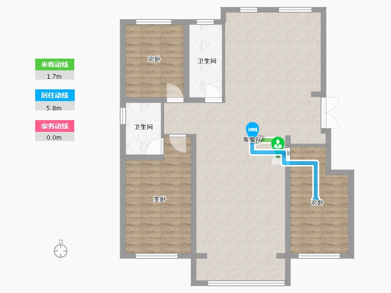 宁夏回族自治区-中卫市-江元隆府-110.00-户型库-动静线