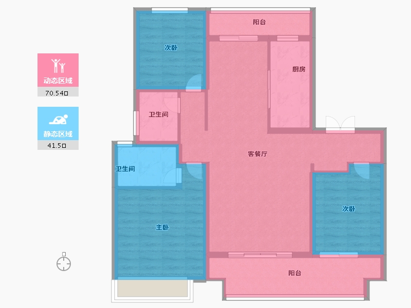 河南省-商丘市-永城建业联盟东望-99.99-户型库-动静分区