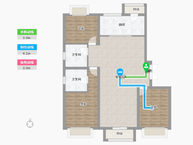 河北省-廊坊市-夏威夷蓝湾-101.14-户型库-动静线