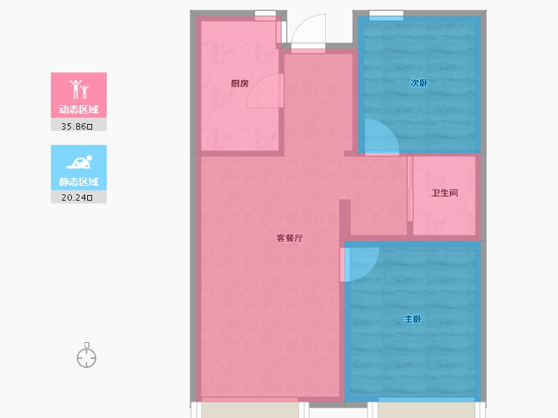 北京-北京市-中建·学府印悦二期-49.70-户型库-动静分区