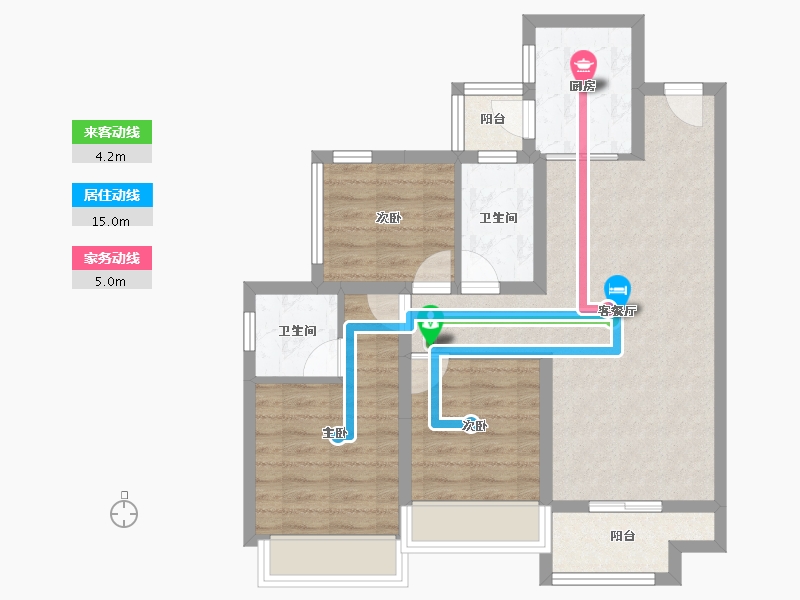 山东省-济南市-昌建·君悦府-73.75-户型库-动静线