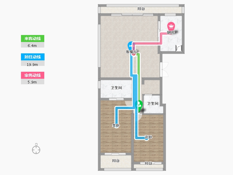 上海-上海市-东方悦澜-111.20-户型库-动静线