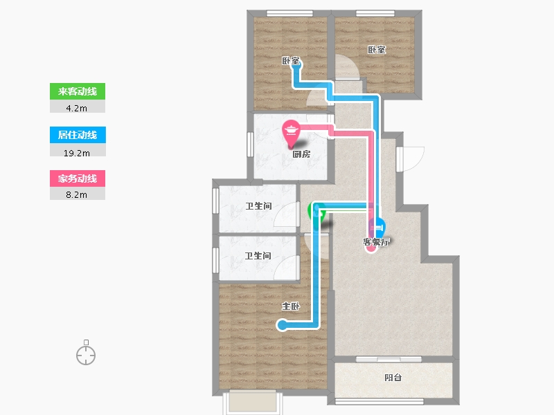 北京-北京市-新御峰-94.41-户型库-动静线