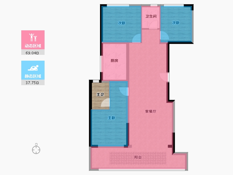 四川省-成都市-城投置地万科国宾蜀园芳菲苑-99.93-户型库-动静分区