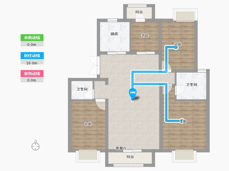 河北省-廊坊市-夏威夷蓝湾-99.13-户型库-动静线