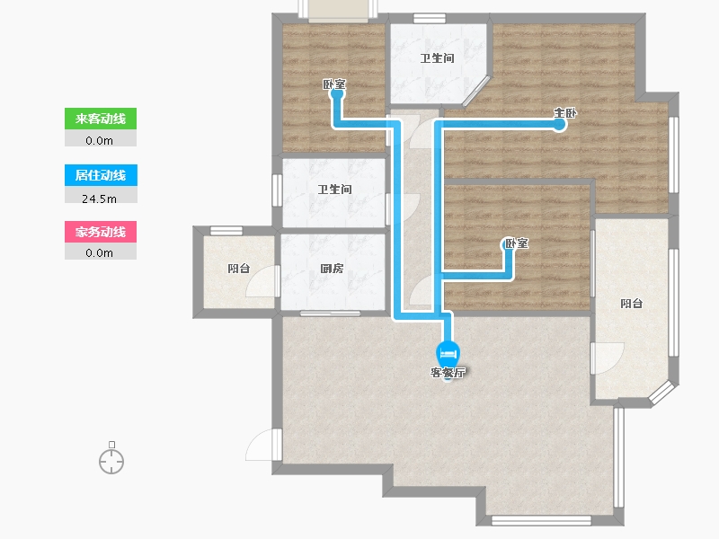 广东省-珠海市-东方佳景-117.00-户型库-动静线