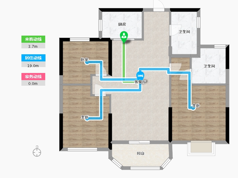 浙江省-台州市-靖江壹号-98.00-户型库-动静线