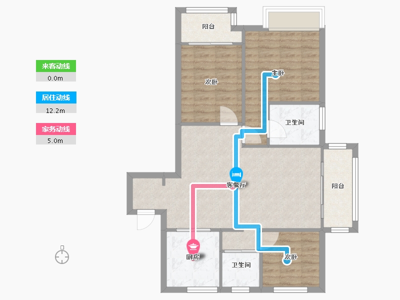 江苏省-无锡市-红豆东方财富广场-67.00-户型库-动静线