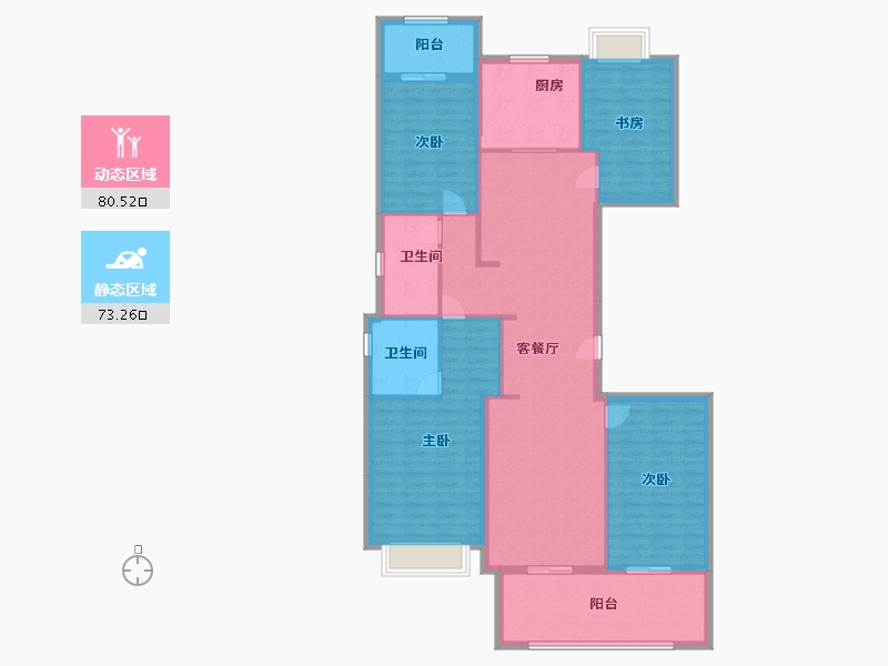 福建省-福州市-建发璟园-140.00-户型库-动静分区