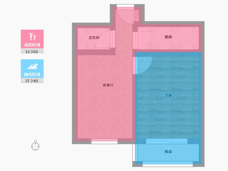 北京-北京市-南顶小区-35.00-户型库-动静分区