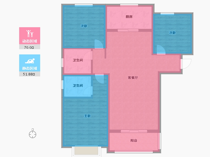 河南省-开封市-海洋幸福里三期-110.00-户型库-动静分区