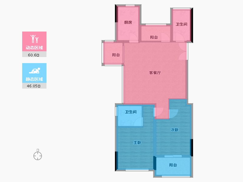 浙江省-台州市-荣远璟廷-96.00-户型库-动静分区