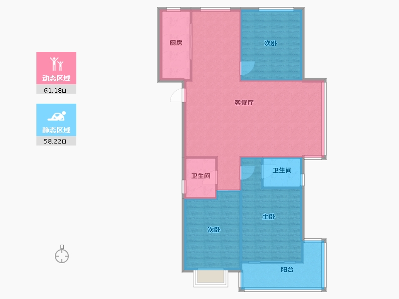 河北省-石家庄市-盛馨苑-110.00-户型库-动静分区