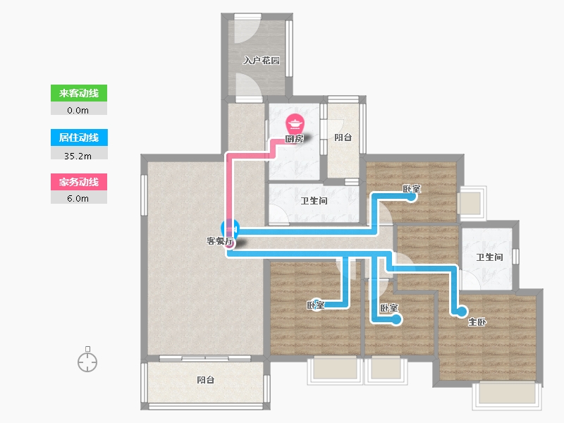 广东省-广州市-新世界·凯粤湾-112.01-户型库-动静线