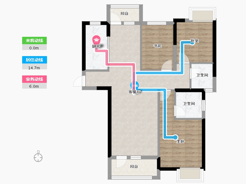 湖北省-武汉市-东湖风光-83.17-户型库-动静线