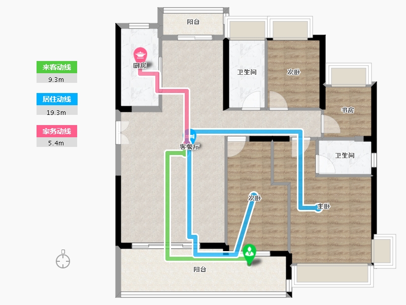 广东省-广州市-开控城投云锦-112.80-户型库-动静线