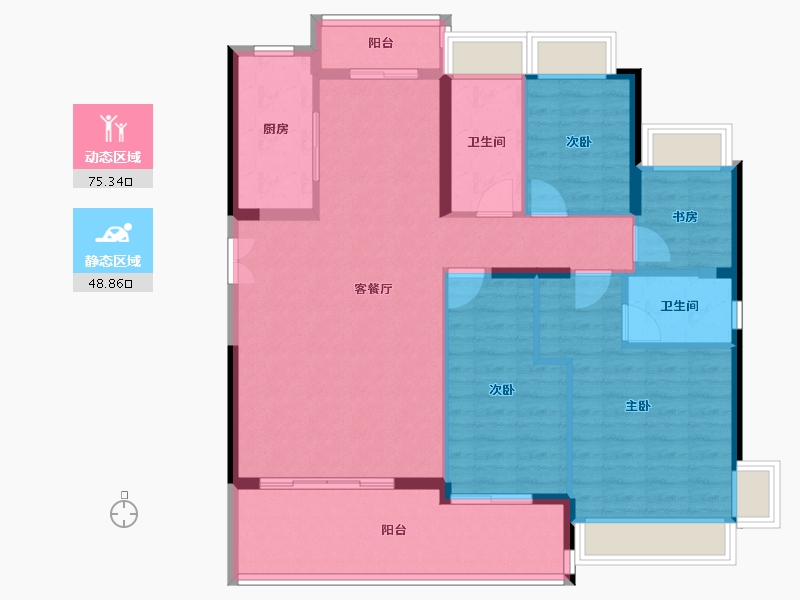 广东省-广州市-开控城投云锦-112.80-户型库-动静分区