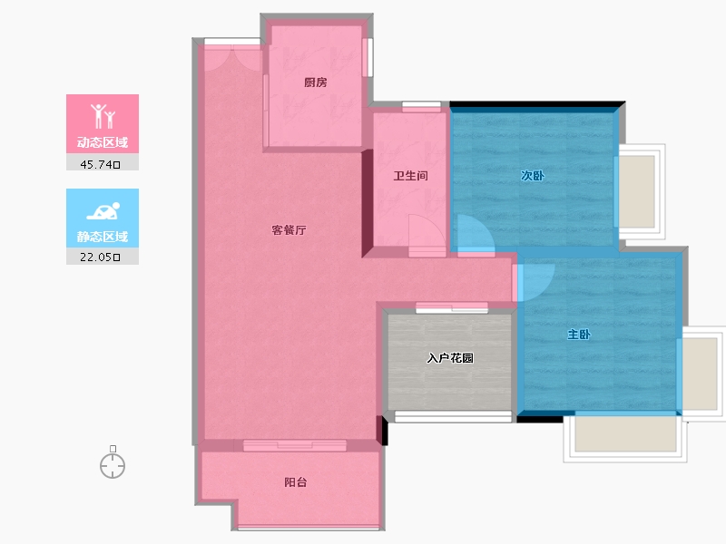 广东省-东莞市-港口华府-66.03-户型库-动静分区