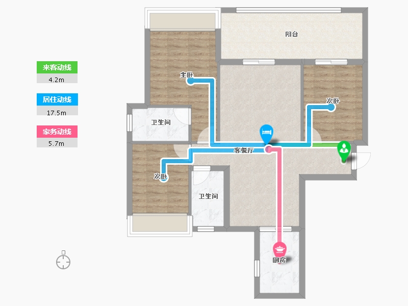 海南省-海口市-文博映樾-91.62-户型库-动静线