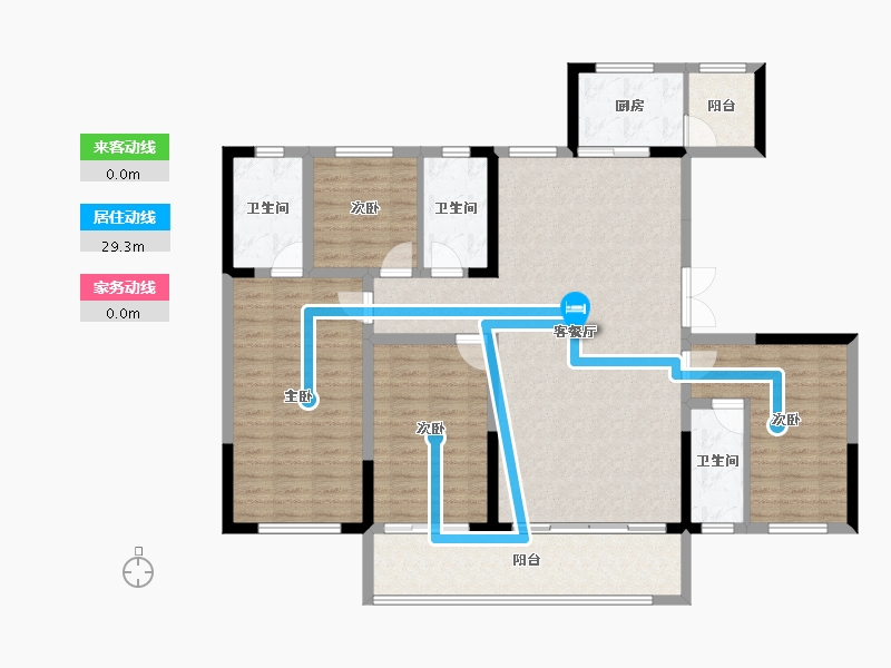 山东省-济南市-玖城壹品-135.47-户型库-动静线