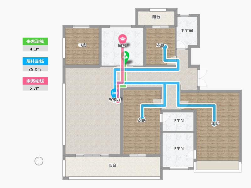 浙江省-杭州市-建发华发江月望云-180.00-户型库-动静线